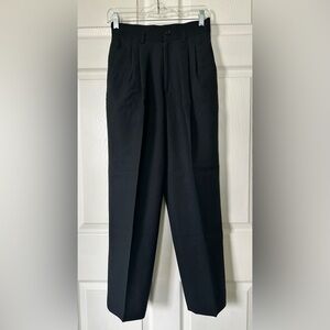 ATELIER SAB Japanese Brand wool high waisted tapered 
Men's Black Pants Size M